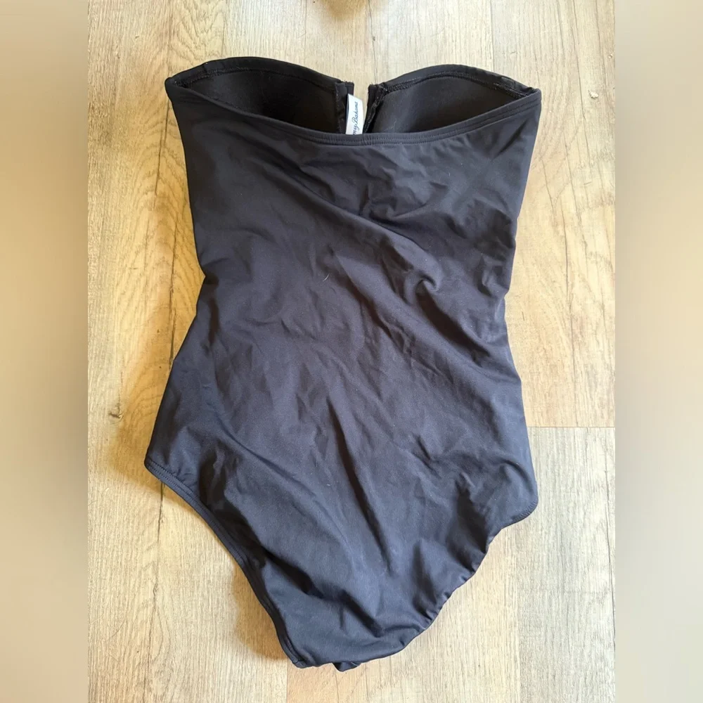 Tommy Bahama Black Strapless One-Piece Swimsuit - Picture 5 of 5